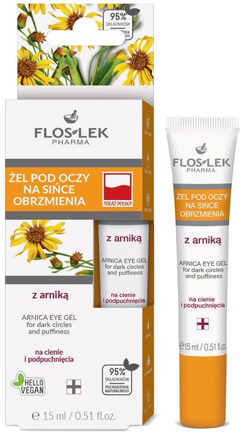 Krem pod oczy Floslek na sińce i obrzmienia z arniką 15 ml (5905043002187) - obraz 1