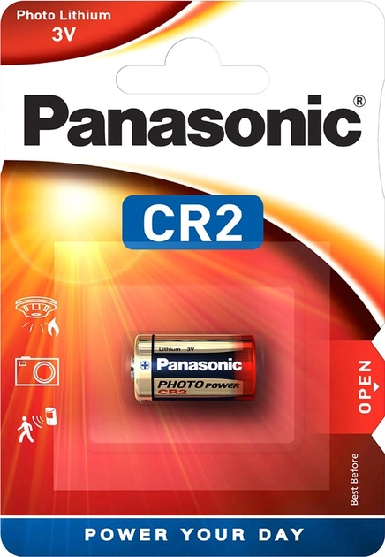 Батарейка Panasonic літієва CR2L блістер, 1 шт (CR2L/1BP) - зображення 1