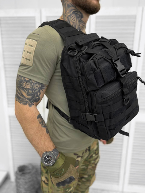 Тактична сумка нагрудна Tactical bag Black - изображение 1