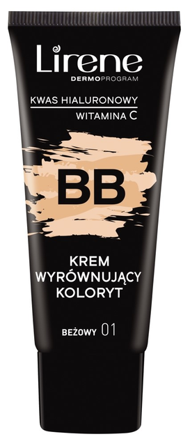 BB krem Lirene wyrównujący koloryt Beżowy 01 30 ml (5900717724112) - obraz 1