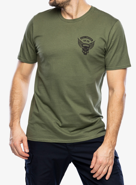 Футболка з малюнком 5.11 Tactical Kettle Skull Military Green XL (76289-255) - зображення 1