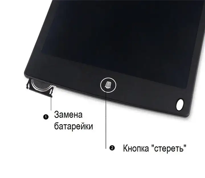 Планшет для рисования Manturinni с LCD дисплеем и сенсорным управлением Черный - изображение 7
