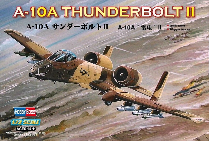 Збірна модель Hobby Boss A-10A Thunderbolt II масштаб 1:72 (6939319202666) - зображення 1