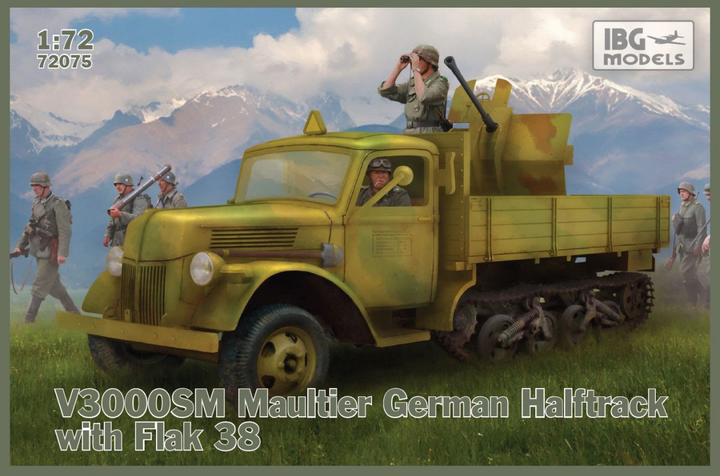 Model do składania IBG V30000 SM Maultier German Halftrack With Flak 38 skala 1:72 (5907747901353) - obraz 2