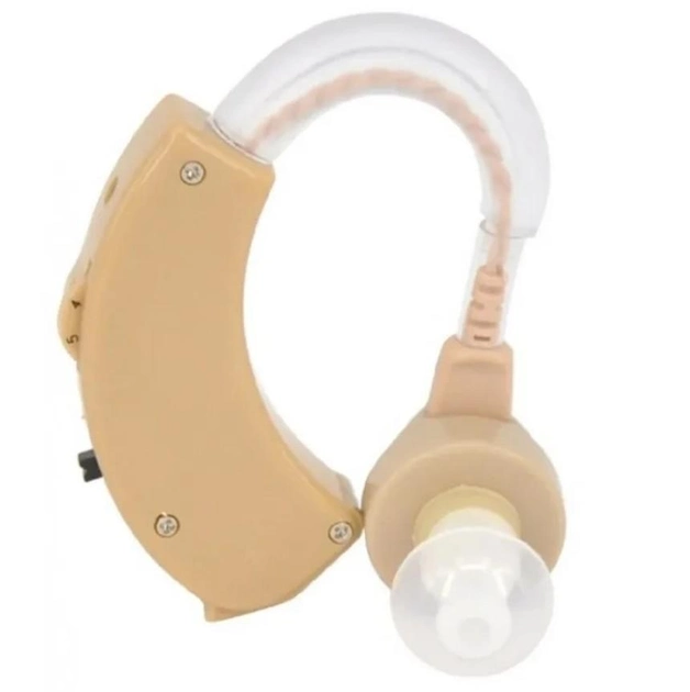 Слуховий апарат Xingma XM-913 Внутрішній підсилювач слуху в боксі для зберігання 40dB Бежевий - зображення 1