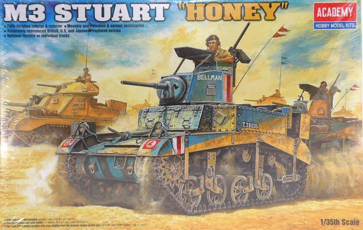 Збірна модель Academy British M3 Stuart Honey масштаб 1:35 (0603550013997) - зображення 2