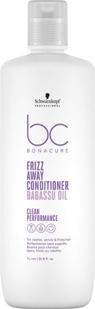 Odżywka Schwarzkopf Professional BC Bonacure Frizz Away wygładzająca sztywne, niesforne i podatne na puszenie się włosy 1000 ml (4045787725711) - obraz 1