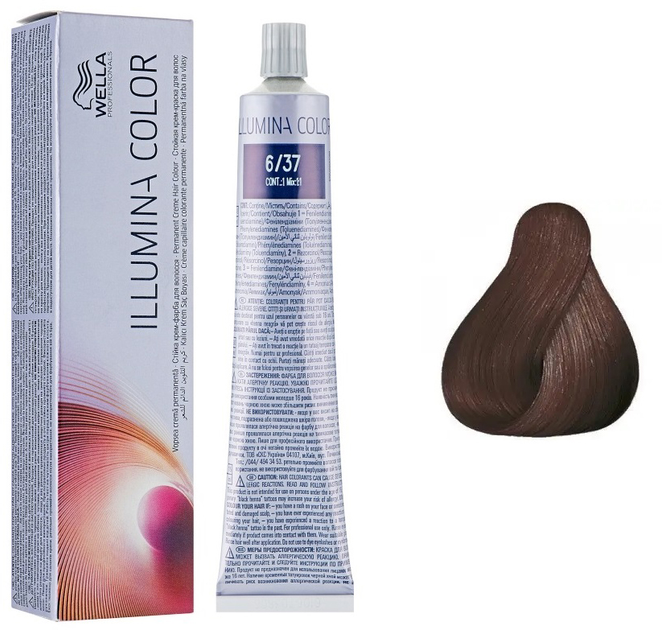 Farba trwała w kremie Wella Professionals Illumina Color 6/37 60 ml (8005610541648) - obraz 2