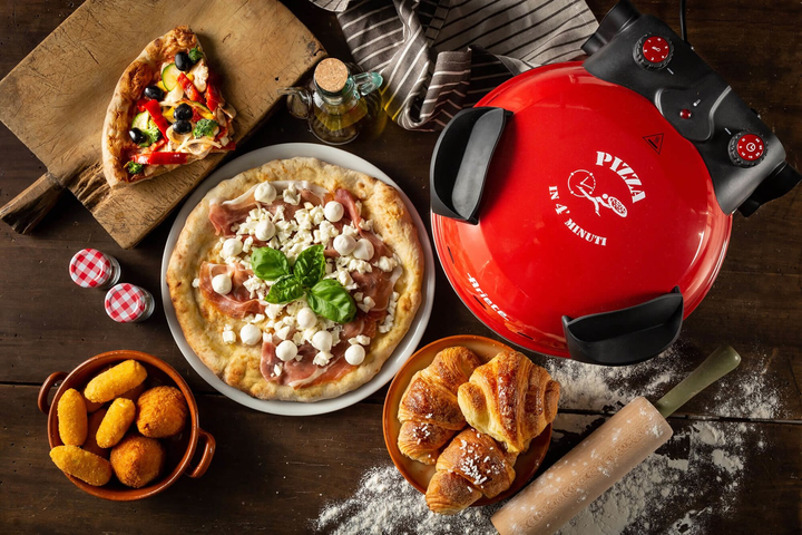 Piec do pizzy Ariete Pizza in 4 'minutes 909 Red (8003705116702) - obraz 5