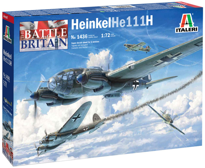 Model do składania Italeri Heinkel He 111H Battle of Britain skala 1:72 (8001283014366) - obraz 1