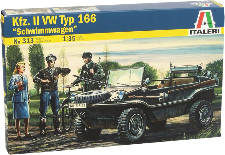 Model do składania Italeri Kfz II VW Typ 166 Schwimmwagen skala 1:35 (8001283803137) - obraz 1