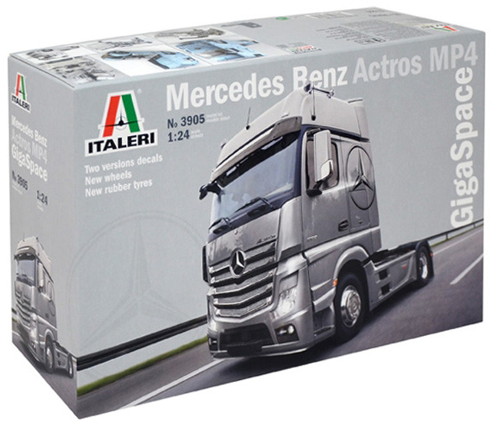 Model do składania Italeri Mercedes Benz Actros MP4 Gigaspace skala 1:24 (8001283039055) - obraz 1