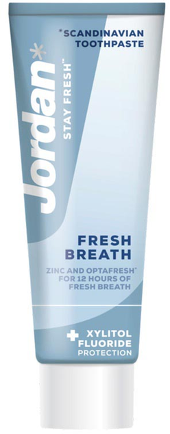 Pasta do zębów Jordan Stay Fresh Fresh Breath odświeżająca 75 ml (7046110031070) - obraz 1