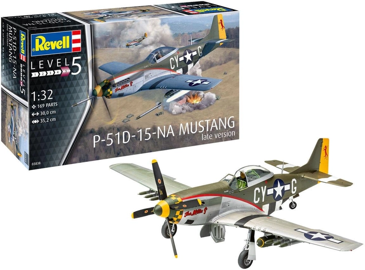 Model do składania Revell Mustang Late Version P-51D-15-NA skala 1:32 (4009803038384) - obraz 1