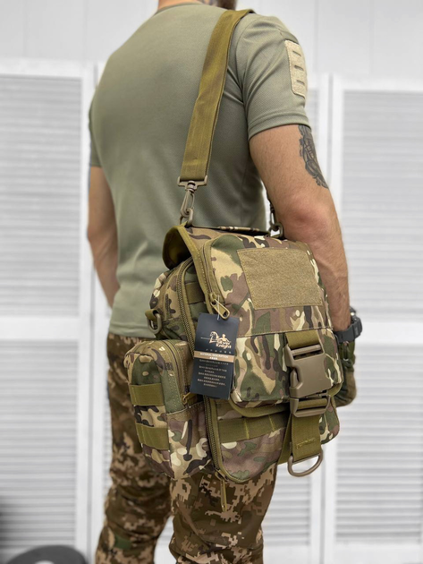 Сумка через плече тактична Tactical Bag Multicam - изображение 1