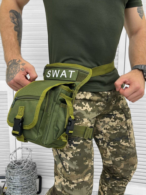 Тактична сумка поясна Tactical Bag Olive - зображення 1