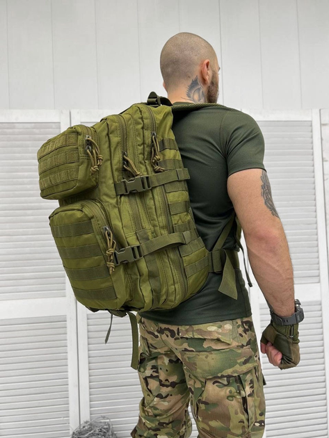 Рюкзак тактичний Tactical Assault Backpack Olive 45 л - зображення 1