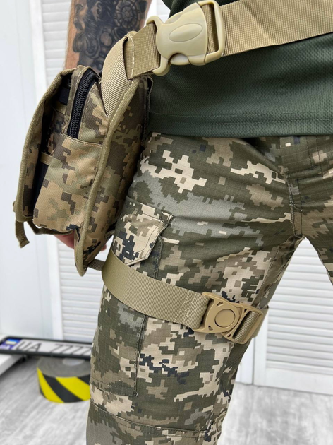 Тактична сумка поясна на ногу Tactical Bag Піксель - изображение 2