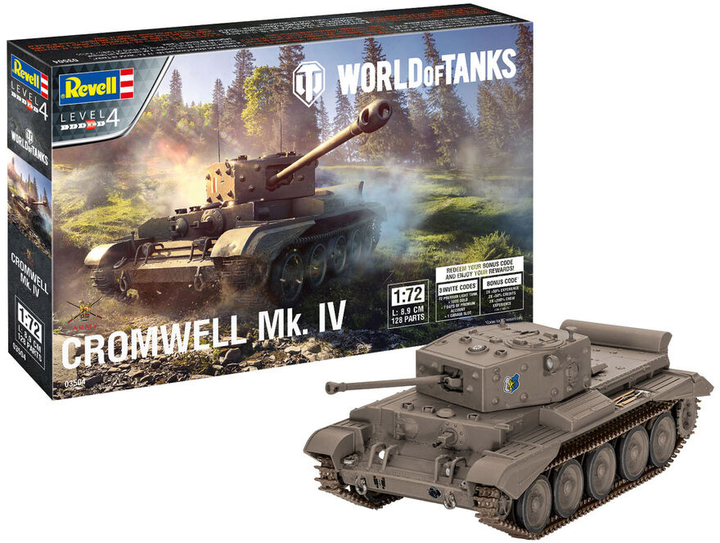 Model do składania Revell Cromwell Mk IV World of Tanks skala 1:72 (4009803003504) - obraz 1