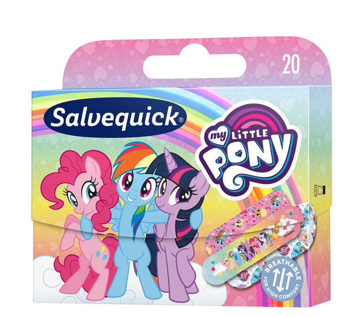 Plastry Salvequick My Little Pony dla dzieci 20 szt (7310610020347) - obraz 1