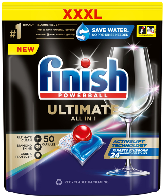 Капсули для посудомийної машини FINISH Ultimate All in 1 Fresh 50 шт (5908252004829) - зображення 1