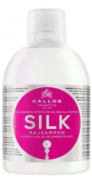 Шампунь Kallos Silk Shampoo 1000 мл (5998889508449) - зображення 1