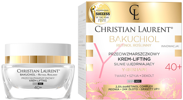 Krem-lifting Christian Laurent Bakuchiol 40+ przeciwzmarszczkowy silnie ujędrniający 50 ml (5903416018674) - obraz 1