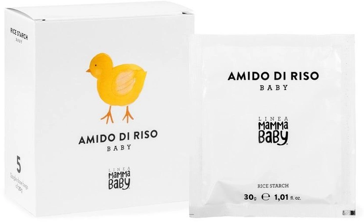 Присипка з рисовим крохмалем Linea MammaBaby Baby Clementino 5x30 г (8006435000228) - зображення 1