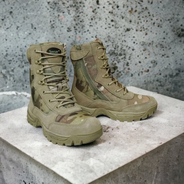 Берцы летние тактические Boot Multicam® оригинал на змейке + кордура Sturm Mil-Tec Германия 41 12822141 - изображение 1