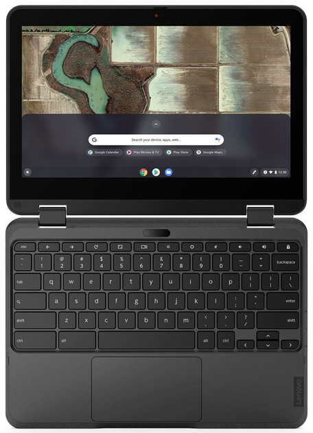 Ноутбук 11.6" Lenovo 500e Chromebook Gen 3 Intel Celeron N5100 RAM 8GB eMMC 64GB 12год батарея Chrome OS Factory Recertified g1 - зображення 6