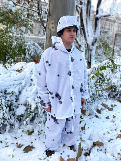 Маскировочный зимний костюм Белый onesize - изображение 1