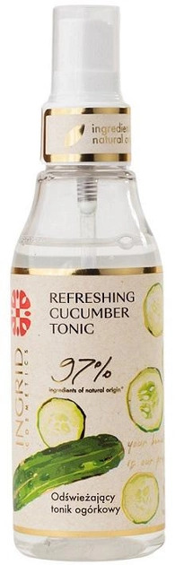 Tonik Ingrid Refreshing Cucumber Tonic odświeżający ogórkowy 75 ml (5902026664196) - obraz 1
