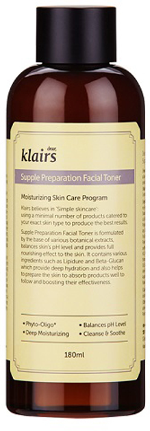 Tonik do twarzy Dear Klairs Supple Preaparation Facial Toner nawilżający 180 ml (8809115025012) - obraz 1