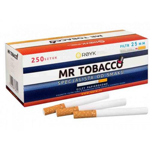Гильзы сигаретные для набивки табака MR.Tobacco 250 шт с фильтром 25 мм ...