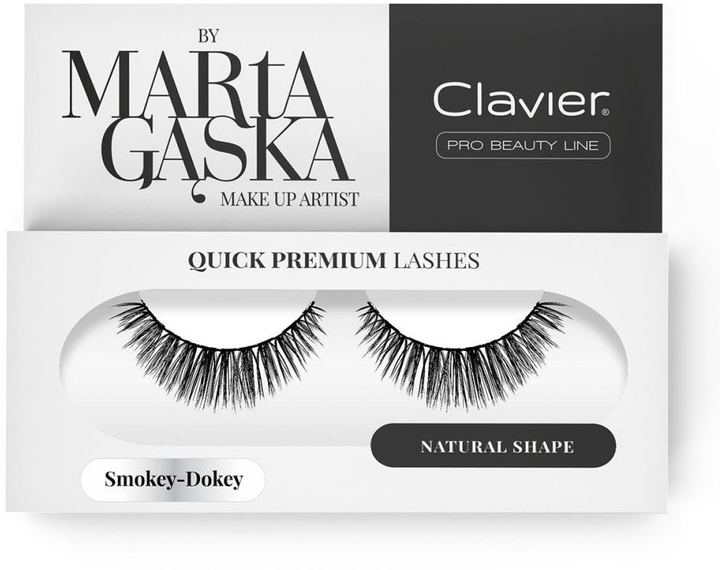 Rzęsy Clavier Quick Premium Lashes na pasku Smokey - Dokey 809 (5907465652575) - obraz 1