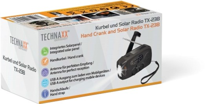 Odbiornik radiowy Technaxx TX-238 Czarny (4260358125817) - obraz 5
