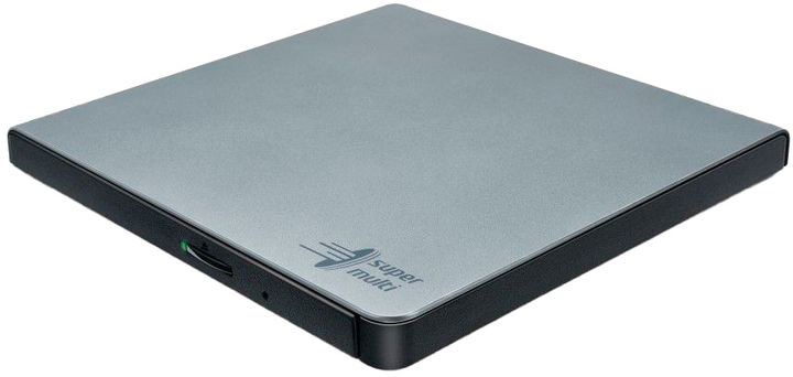 Zewnętrzny napęd optyczny Hitachi-LG Externer DVD-Brenner HLDS GP57ES40 Slim USB Silver (GP57ES40.AHLE10B) - obraz 1