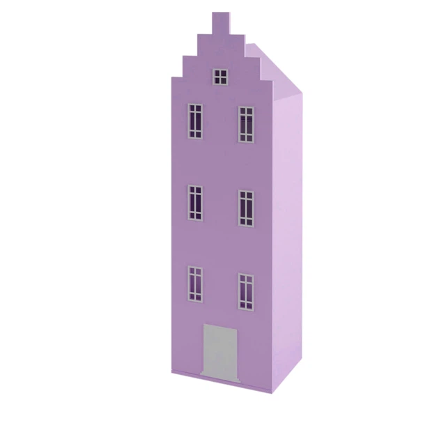 Шкаф-домик Амстердам для детской одежды Little Room Little Room Baby House лаванда (LAW-8536-2) - изображение 2