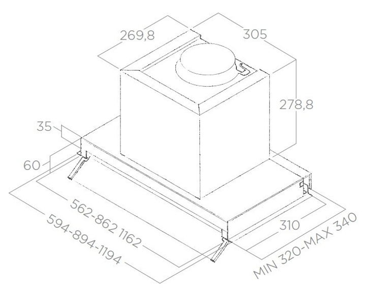 Okap kuchenny Elica Boxin LUX LX/IX/A/60 (PRF0114760) - obraz 3