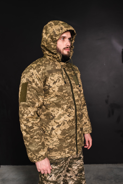 Куртка-бушлат военная мужская тактическая ВСУ (ЗСУ) Пиксель 8721 50 размер - изображение 2