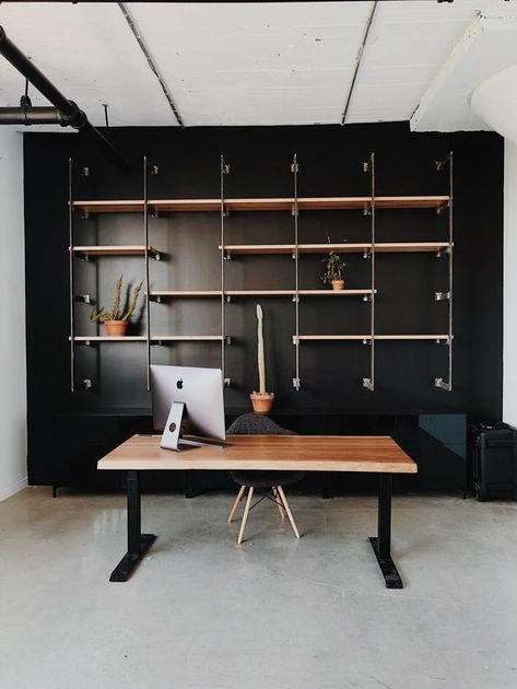 Дизайнерський Письмовий комп'ютерний стіл Loft Design 120x60x75h Чорний ...