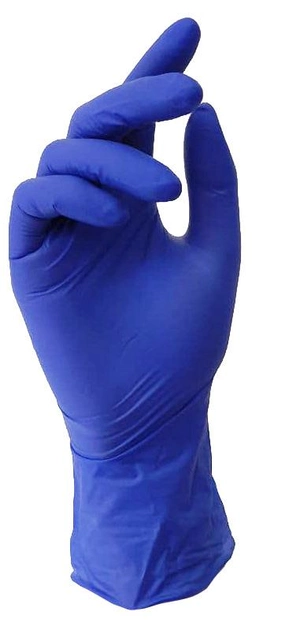 Рукавички нітрілові NITRYLEX сині S 100 шт - зображення 2