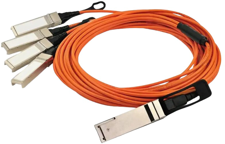 Kabel Cisco 40GBASE Active Opt QSFP to 4SFP 5m (QSFP-4X10G-AOC5M) - obraz 1