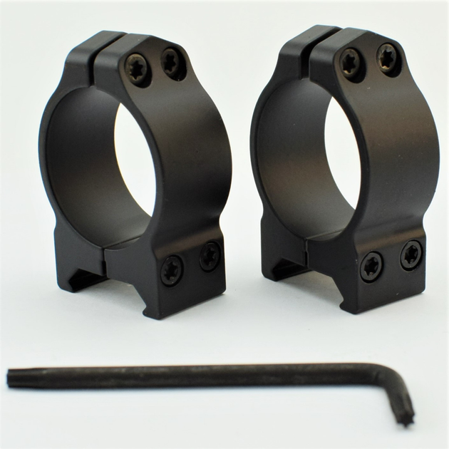 Кільця сталеві Warne Fixed Ring 30мм Low низькі - зображення 1
