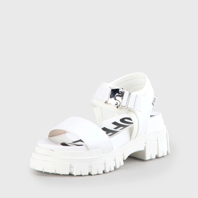 Sandały damskie na grubej podeszwie Buffalo Calzature 1652023 38 Białe (4061516533105) - obraz 3