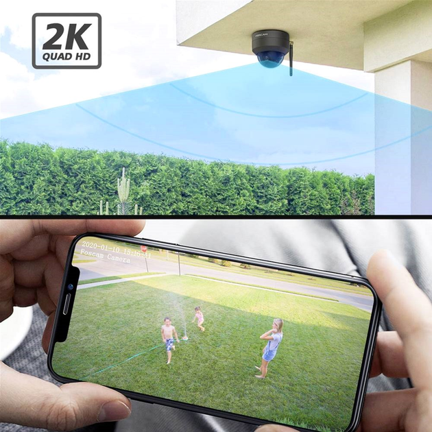 Kamera IP Foscam D4Z Czarna (D4Z-B) - obraz 5