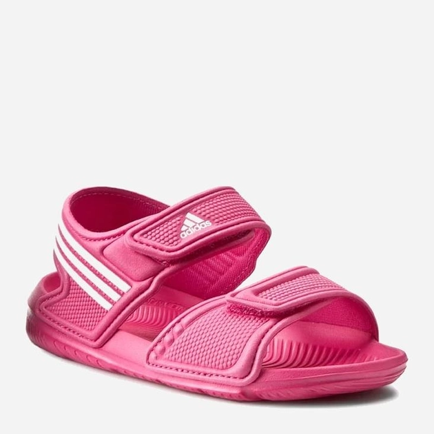 Акция на Дитячі сандалії для дівчинки Adidas Akwah 9 K AF3871 33 Рожеві от Rozetka