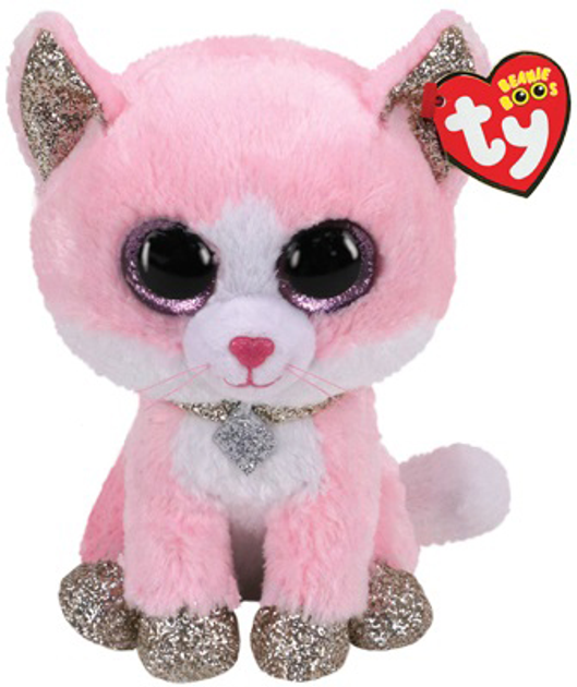 Miękka zabawka TY Beanie Boos Różowy kotek Fiona 15 cm (TY36366) - obraz 1
