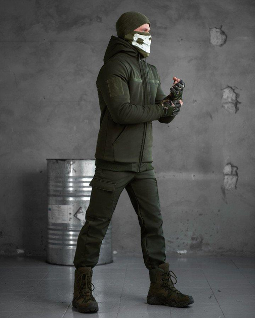 Зимовий тактичний костюм shredder на овчині олива M - зображення 2