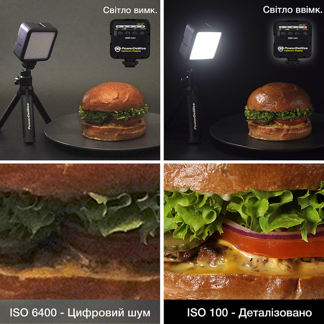 PowerDeWise Лампа для Фото и Видео на Штатив Студийный Накамерный LED свет 6W - Регулируемое Selfie освещение с аккумулятором 2000mAh (5002409) - Фото 6 PowerDeWise Лампа для Фото и Видео на Штатив Студийный Накамерный LED свет 6W - Регулируемое Selfie освещение с аккумулятором 2000mAh (5002409) - изображение 6